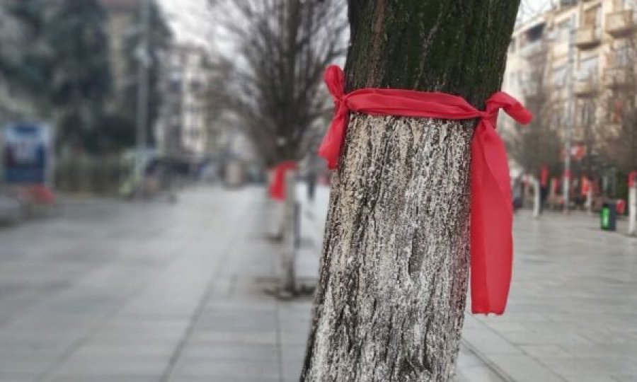 Vetëvendosje var shamia të kuqe nëpër Prishtinë