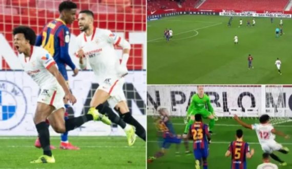 Mbrojtësi Jules Kounde shënoi një supergol në ‘stilin e Lionel Messit’ kundër Barcelonës