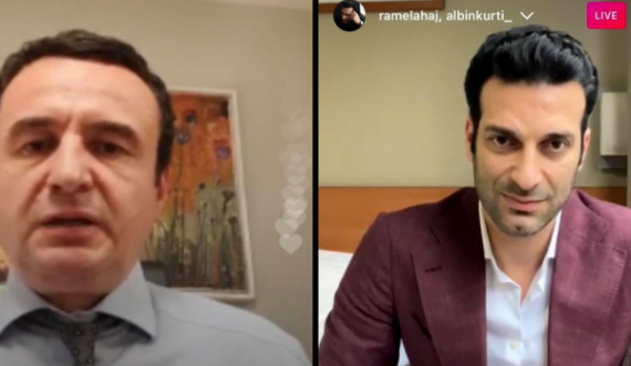 Albin Kurti e Ramë Lahaj hyjnë “live” në Instagram