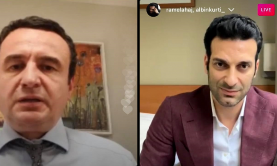 Albin Kurti e Ramë Lahaj hyjnë “live” në Instagram