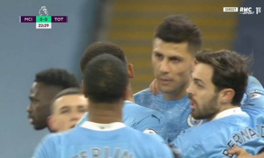 Man City-Tottenham, shënohet goli i parë