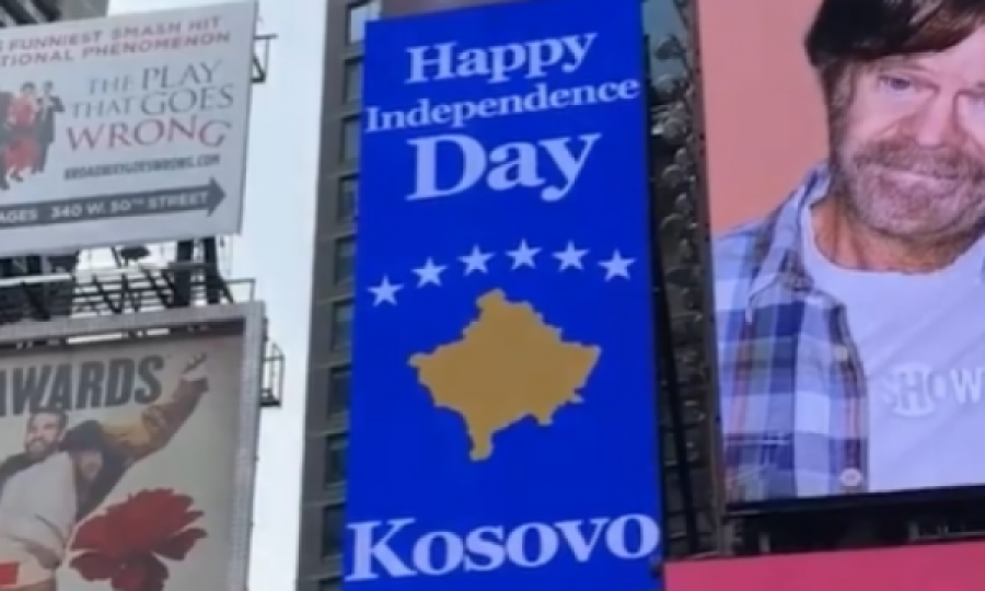 Pavarësia e Kosovës urohet në Sheshin “Times Square” të Nju-Jorkut