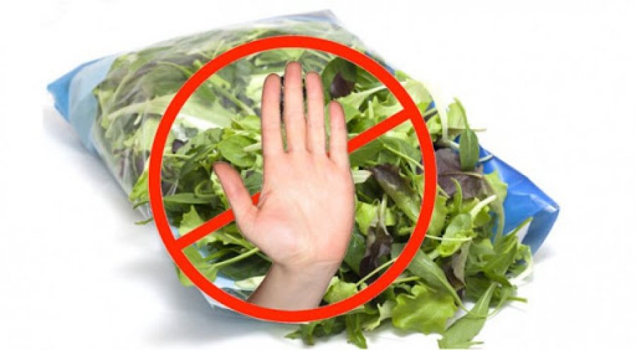 Mos hani sallata të gatshme, të paketuara! 