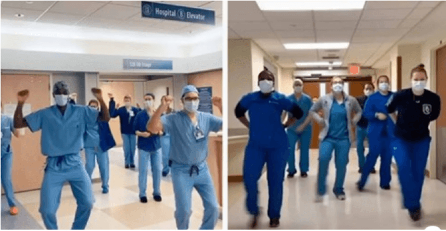 Mjekët kërcejnë nëpër spitale që të përhapin gëzim te pacientët