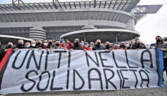 Rivaliteti anash, tifozët e Milanit dhe Interit bashkohen për një kauzë më të madhe