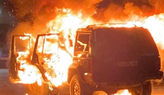 Policia jep detaje për djegien e veturës së Mefail Bajqinovcit