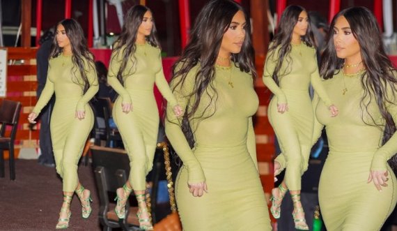 Kim Kardashian në një ndejë me shoqëri shijon natën e parë si beqare