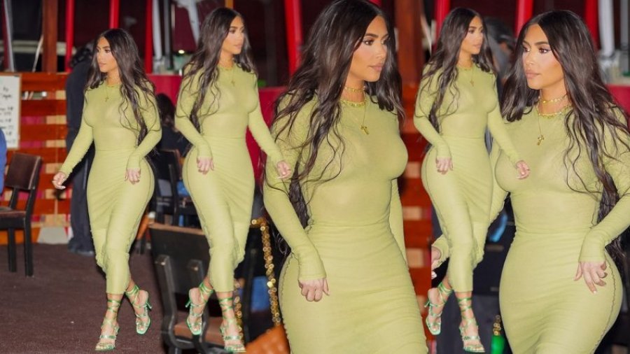 Kim Kardashian në një ndejë me shoqëri shijon natën e parë si beqare