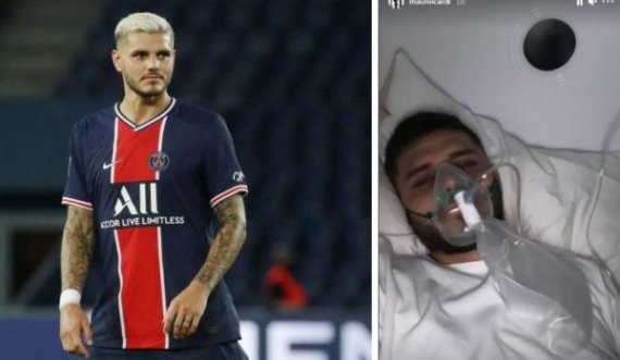 Mauro Icardi alarmon tifozët, shfaqet në shtrat me maskë oksigjeni