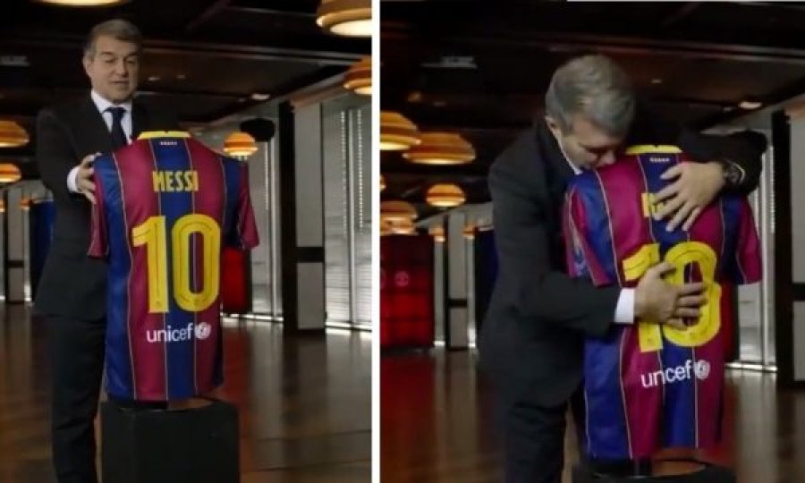 Veprimi i Laportës që është bërë viral: “Messi, do të të bëjë një ofertë që s’mund ta refuzosh”