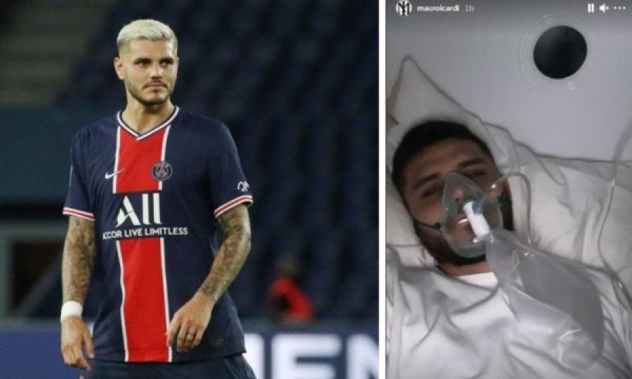 Mauro Icardi alarmon tifozët, shfaqet në shtrat me maskë oksigjeni