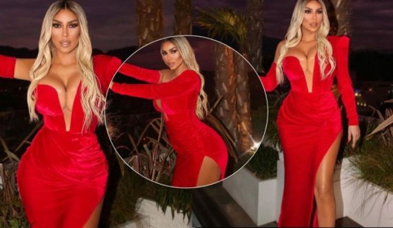 Kim Kardashian i Kosovës mahnit me fustanin e kuq