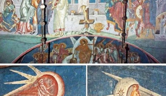 Pikturat në Kishën e Deçanit, zbulojnë shenja UFO-sh