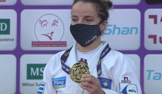 Distria Krasniqi e fiton medaljen e artë në Mastersin e Dohas në Katar