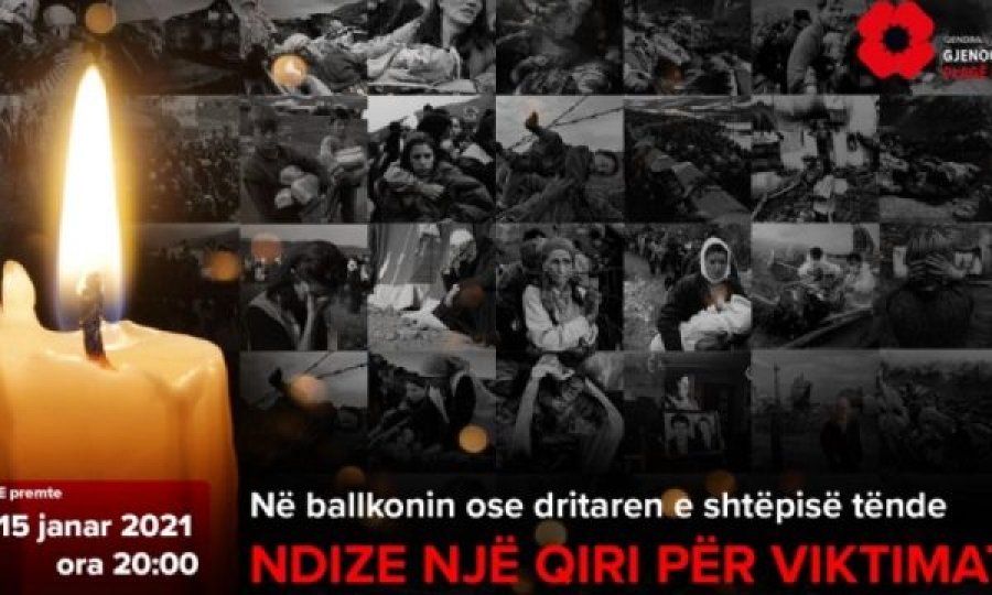 Më 15 janar do të ndizen qirinj në përkujtim të viktimave të gjenocidit në Kosovë