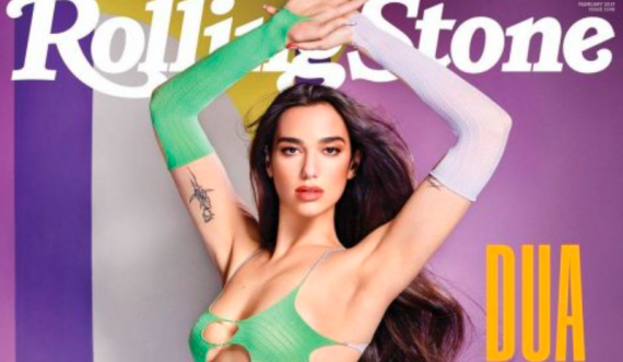 Dua Lipa në kopertinën Rolling Stone me fotot gjysmë të zhveshura