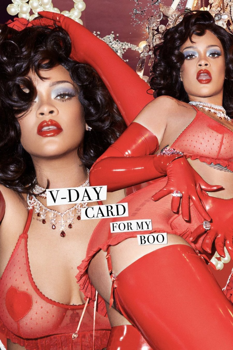 E veshur me të brendshme te kuqe, Rihanna prezanton koleksionin për Shën Valentin dhe i lë të gjithë me gojë hapur