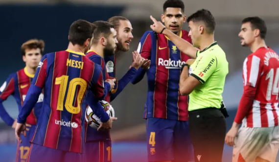 Barcelona reagon ndaj pezullimit të Messit