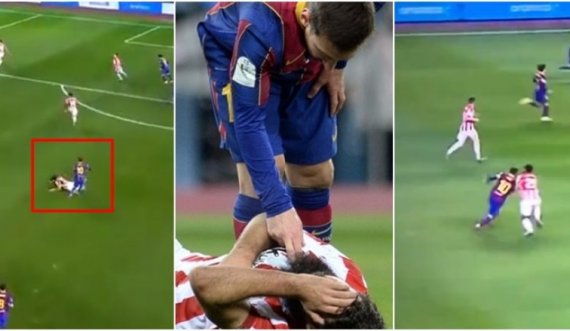 Shikoni pamjet nga të gjitha këndet: A ishte vendimi i duhur që Messi të ndëshkohej me karton të kuq?