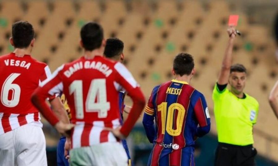 Messi iu kërkoi falje bashkëlojtarëve për kartonin e kuq