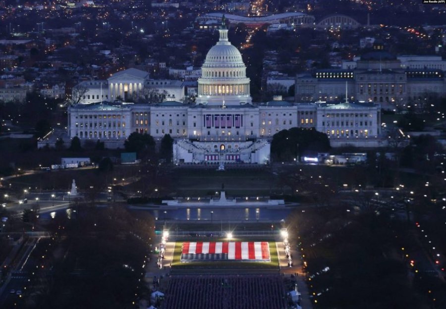 Pamje nga vendi ku do të inaugurohet Joe Biden si president