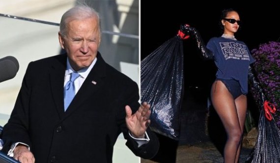 Rihanna bën postimin epik me dy thasë bërlloku, ka një ofertë për Joe Biden