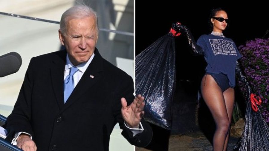 Rihanna bën postimin epik me dy thasë bërlloku, ka një ofertë për Joe Biden