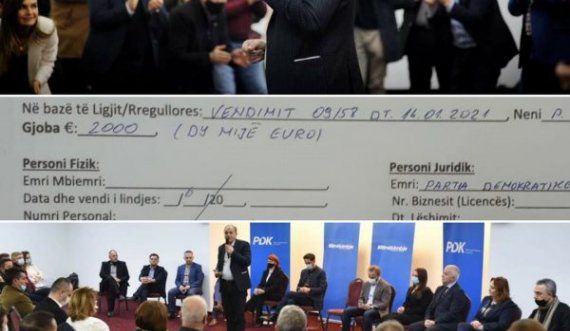 PDK gjobitet me 2 mijë euro për fushatë zgjedhore në pandemi