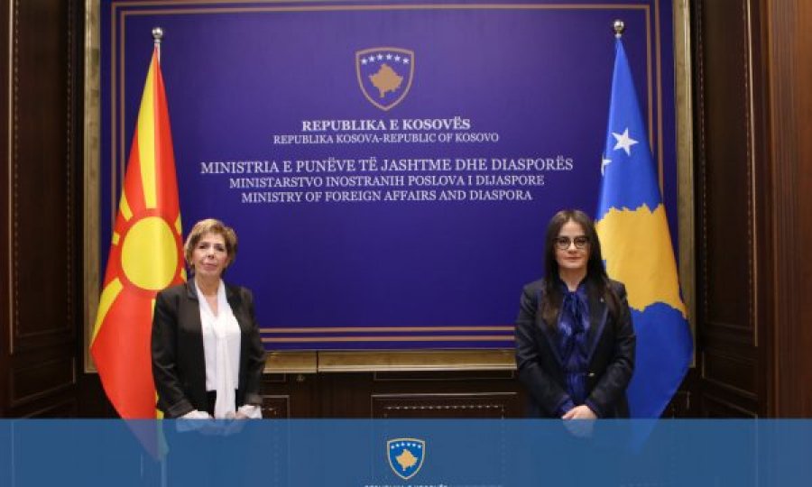 Ministrja Haradinaj-Stublla priti në takim Ambasadoren e re të Maqedonisë së Veriut