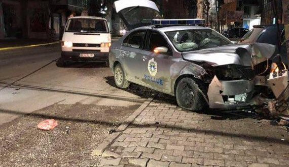 Malishevë: Aksidentohet vetura e policisë, dy policë dërgohen në QKUK