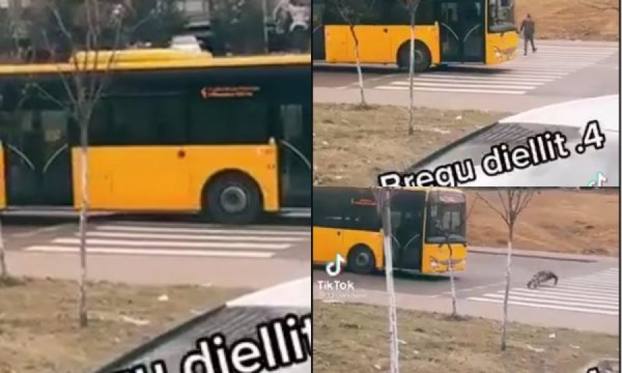 Kamerë e fshehur në Breg të Diellit, qytetari i del para autobusit dhe bën pompa