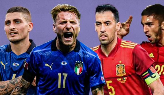 Itali – Spanjë, një gjysmëfinale që premton të jetë klasike sonte në Wembley