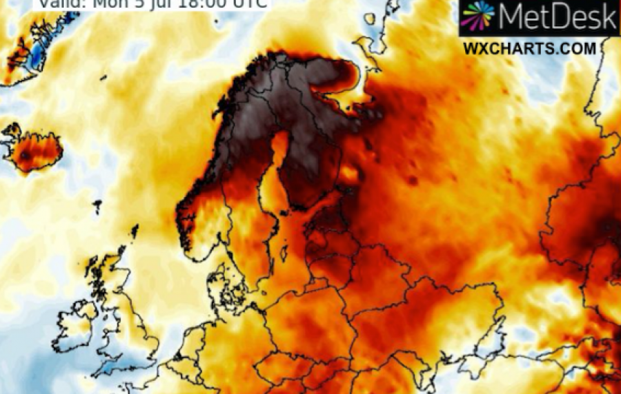 Vapë e madhe në Skandinavi, qershor me temperatura rekorde në Finlandë