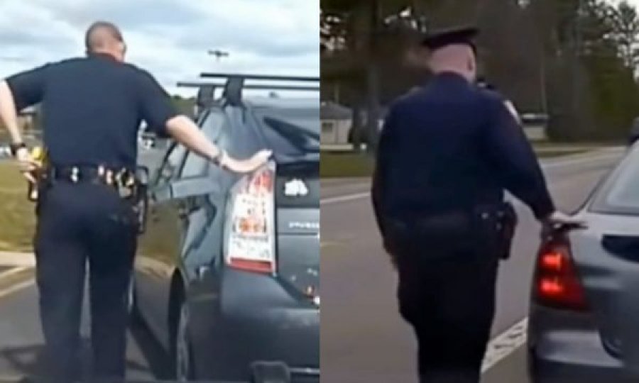 Pse oficerët e policisë gjithmonë trokasin prapa makinës kur ju ndalojnë