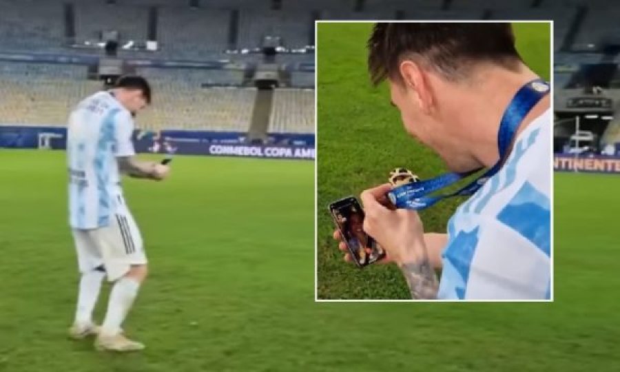 Messi telefonon familjen pas triumfit në Kupën e Amerikës