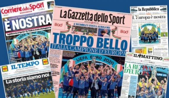 “Itali, ti je Mbretëresha. E pushtuam Wembleyn” – Reagimi i shtypit italian për triumfin ndaj Anglisë në Euro 2020