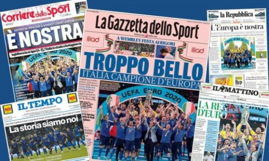 “Itali, ti je Mbretëresha. E pushtuam Wembleyn” – Reagimi i shtypit italian për triumfin ndaj Anglisë në Euro 2020