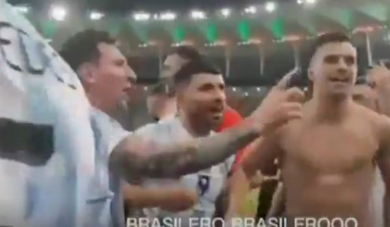 Pamje: Messi i reagon mrrolshëm bashkëlojtarit, nuk e lejon ta fyejë Brazilin