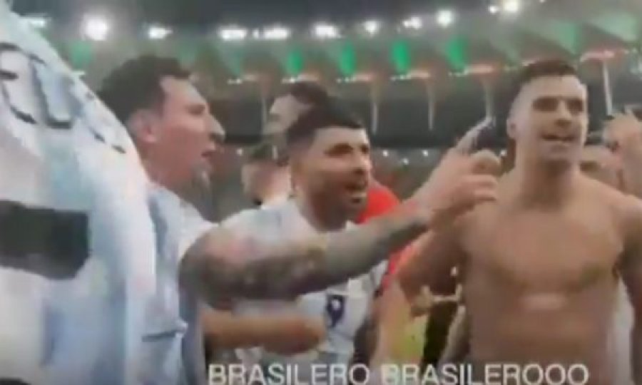 Pamje: Messi i reagon mrrolshëm bashkëlojtarit, nuk e lejon ta fyejë Brazilin