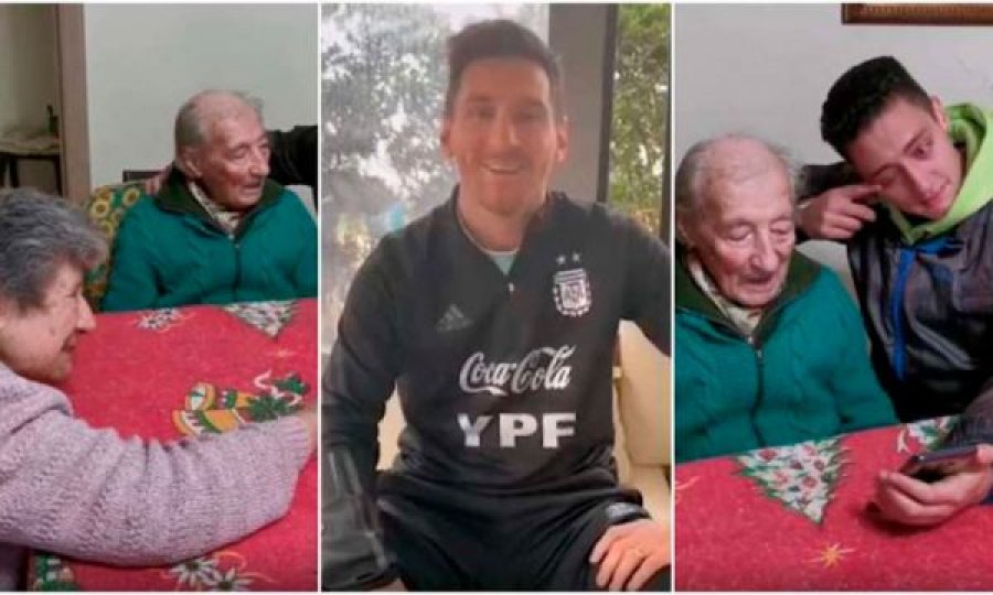 Pamje: Messi e befason tifozin 100-vjeçar, i cili e shënon çdo gol të argjentinasit në fletoren e vet