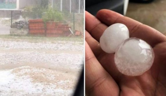 Pamje nga stuhia e forta dhe breshëri që kaploi Gjermaninë