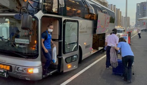  Ekipi i xhudos arrin në Fshatin Olimpik të Tokios 