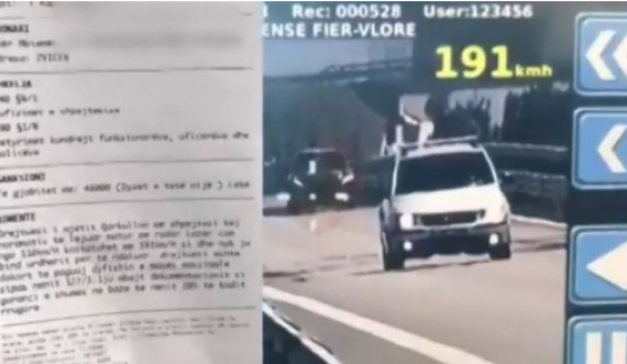  Vazhdon vozitja e “çmendur” nëpër rrugët e Shqipërisë, kosovari kapet në radar me shpejtësi 191km/h 