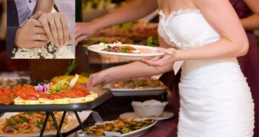 Çifti vendos që t’u shërbejë ushqimin në dasmë varësisht nga dhurata e të ftuarve 