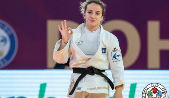 Distria Krasniqi rikthehet në tatami për herë të parë pas medaljes së artë olimpike