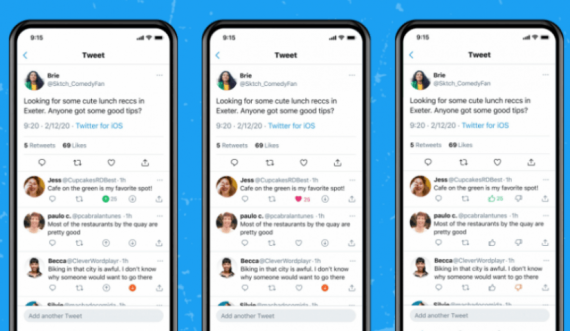 Twitter vjen me butonin “pro” dhe “kundër”