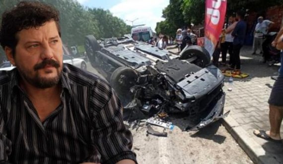 Humbi kontrollin e makinës, aksidentohet aktori i njohur turk