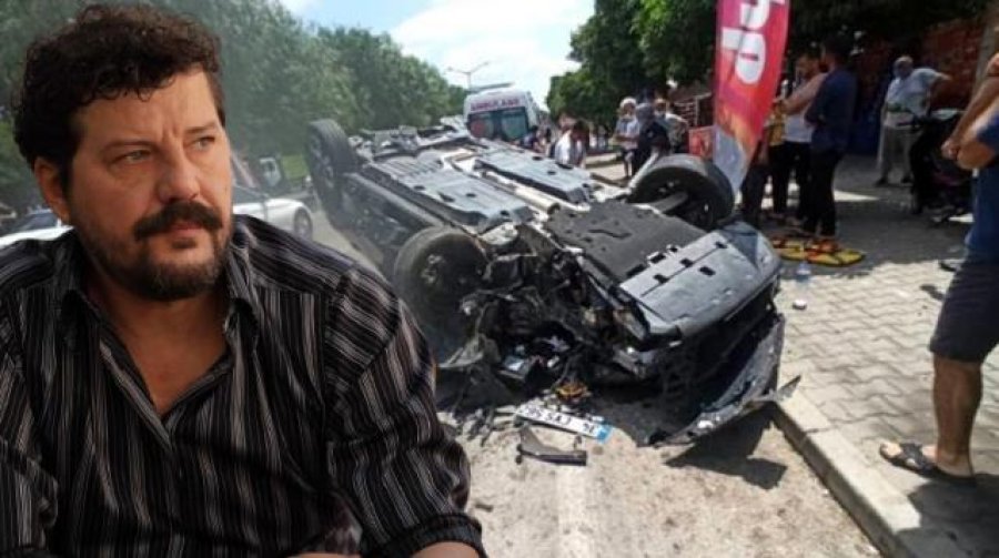 Humbi kontrollin e makinës, aksidentohet aktori i njohur turk