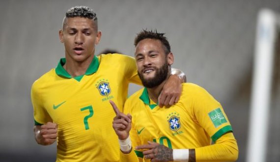 Neymar shënon në fitoren e Brazilit