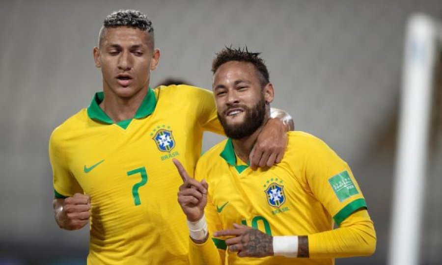 Neymar shënon në fitoren e Brazilit